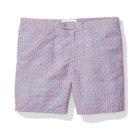 Swim Trunks - Red and Blue Clover