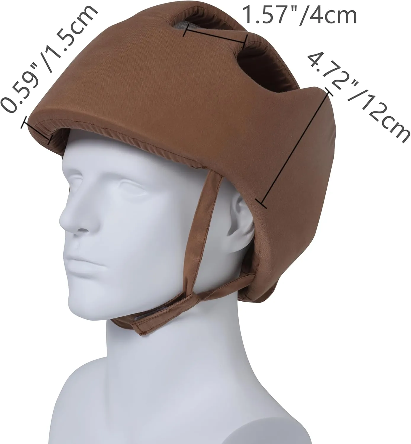 Thick Protection Helmet for Elderly Youth Adults,Head Protection for Elderly Falls,Soft Helmet for Epilepsy Seizures Prevent Head Injuries,Safety Bump Cap,for Home Gardening