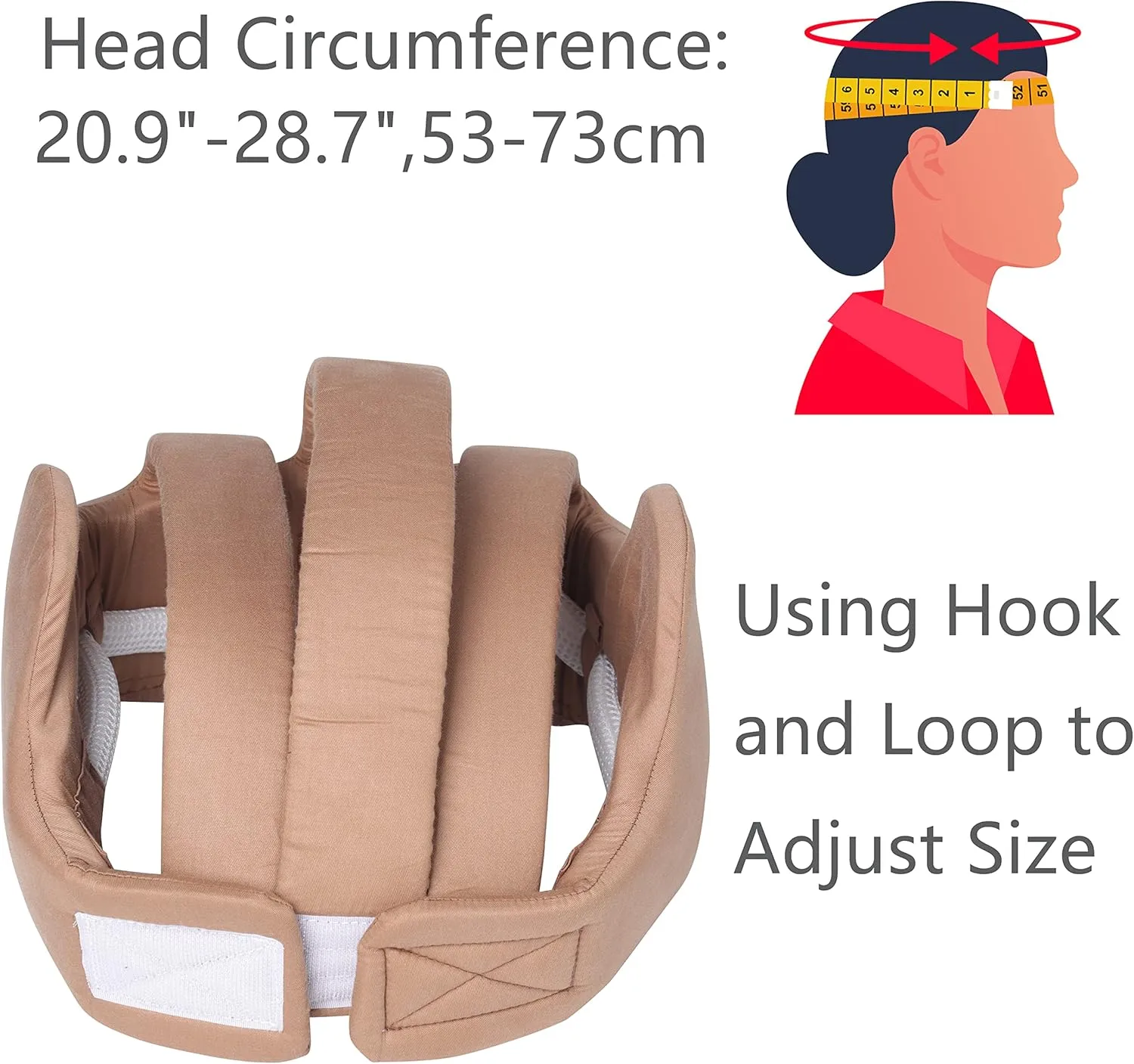 Thick Protection Helmet for Elderly Youth Adults,Head Protection for Elderly Falls,Soft Helmet for Epilepsy Seizures Prevent Head Injuries,Safety Bump Cap,for Home Gardening