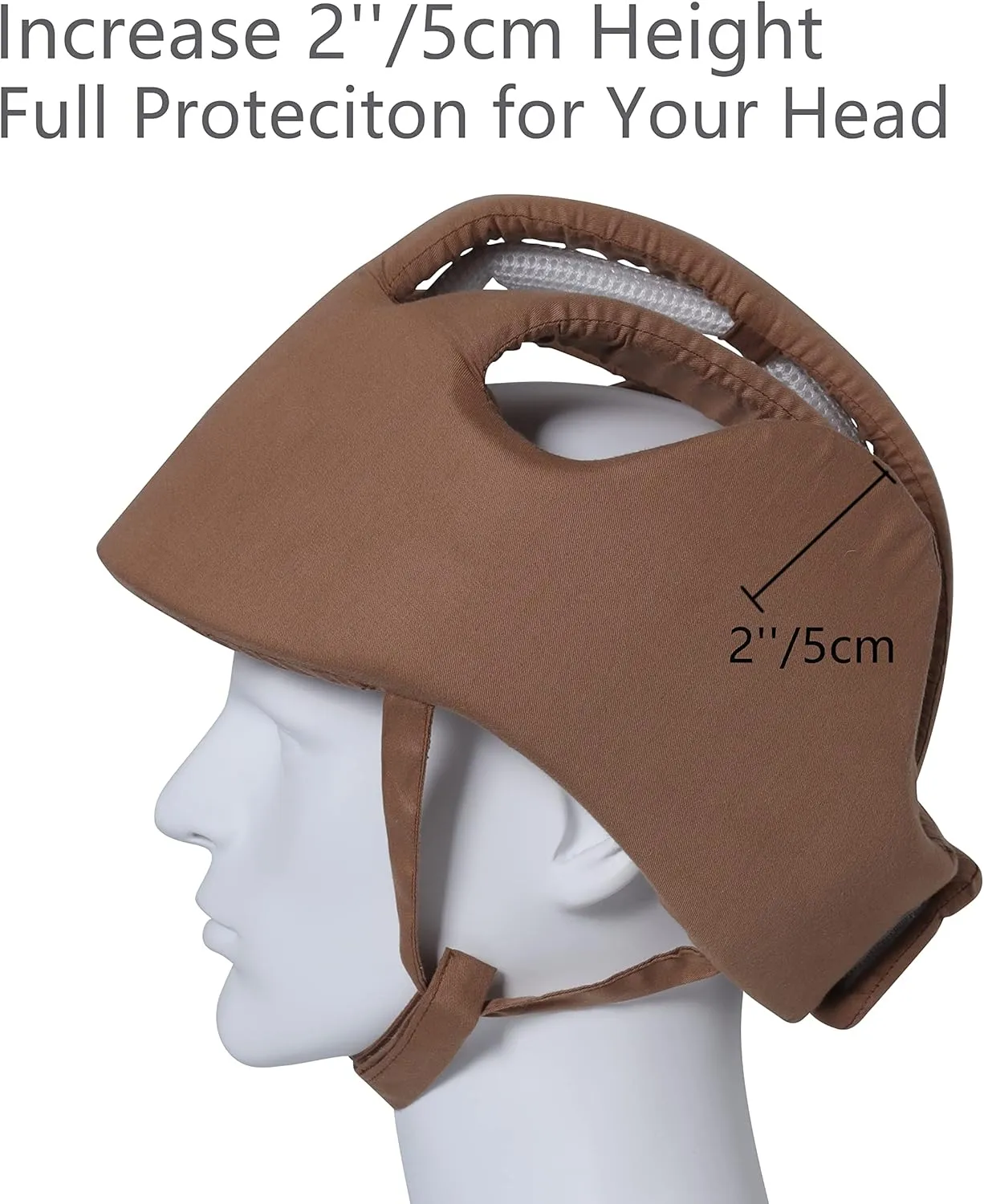 Thick Protection Helmet for Elderly Youth Adults,Head Protection for Elderly Falls,Soft Helmet for Epilepsy Seizures Prevent Head Injuries,Safety Bump Cap,for Home Gardening