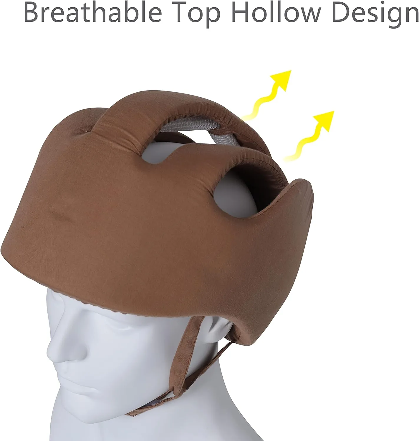 Thick Protection Helmet for Elderly Youth Adults,Head Protection for Elderly Falls,Soft Helmet for Epilepsy Seizures Prevent Head Injuries,Safety Bump Cap,for Home Gardening