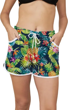 TMSD Women's Summer Board Shorts Quick Dry Beach Swim Trunks with Pocket