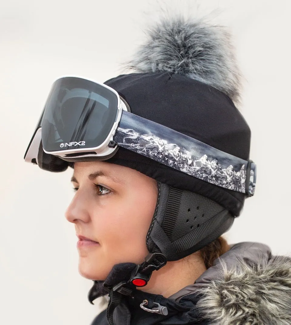 trixski Ski Helmet Cover & Faux Fur Pom Pom