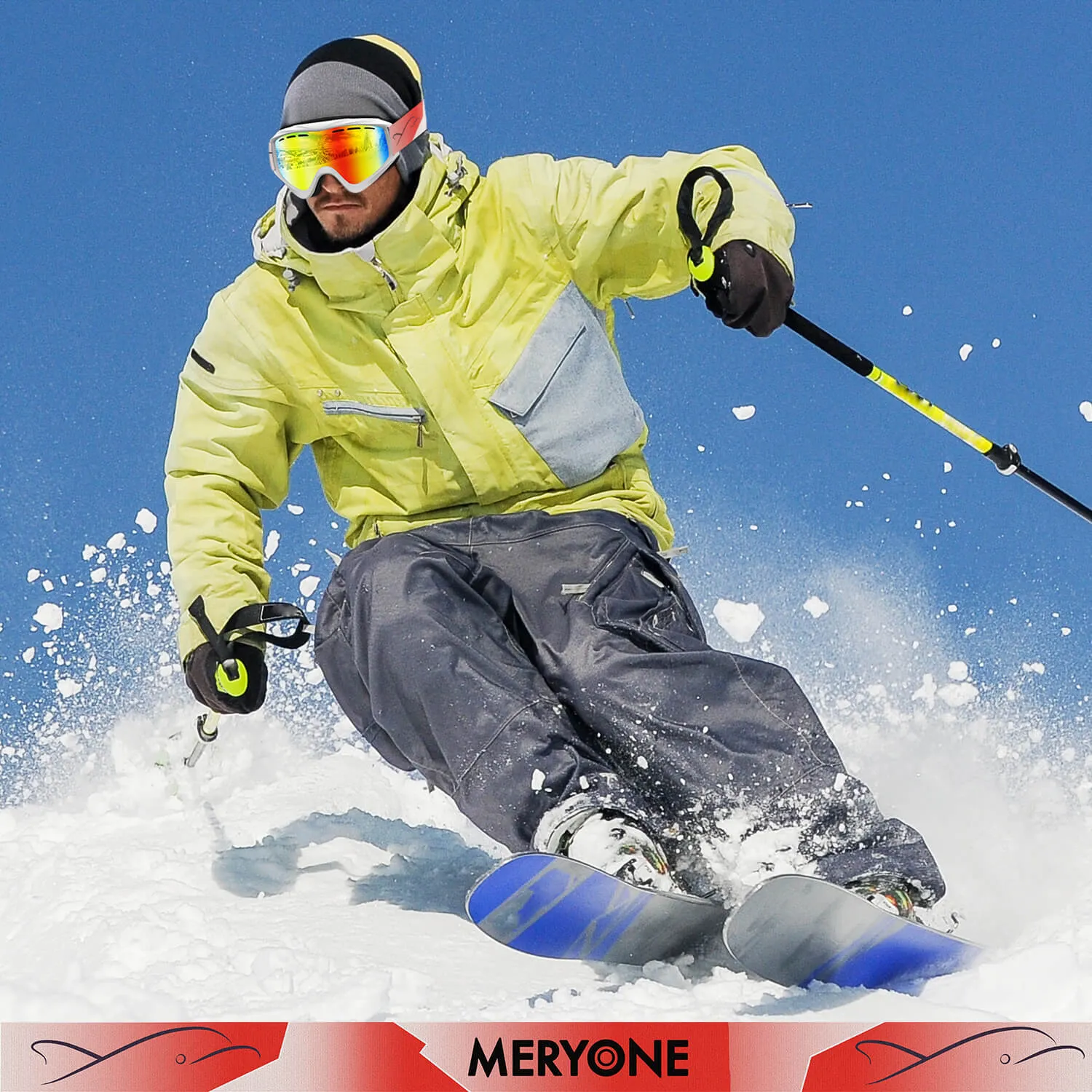 White Frame Snow Goggles