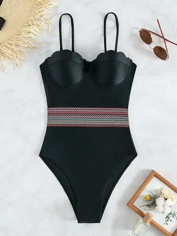Women’s Polka Dot Print Three Piece Bikini Sets